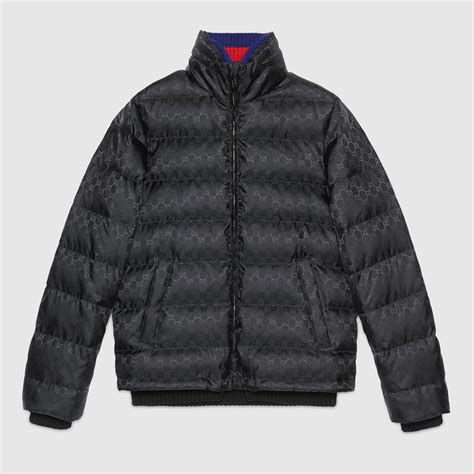 gucci gg jacquard quilted jacket|gucci gg jacquard cotton jacket.